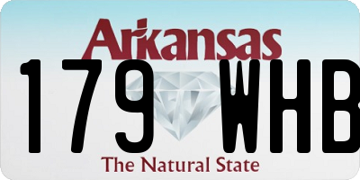 AR license plate 179WHB