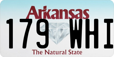 AR license plate 179WHI