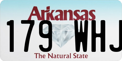 AR license plate 179WHJ