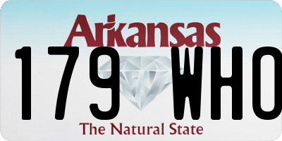 AR license plate 179WHO