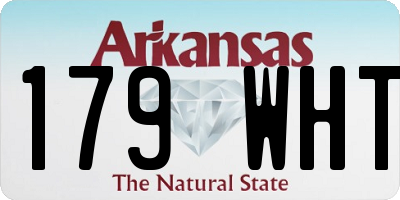 AR license plate 179WHT