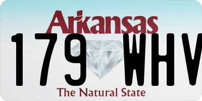 AR license plate 179WHV