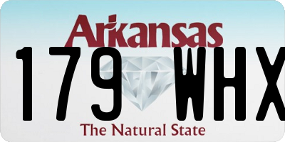 AR license plate 179WHX