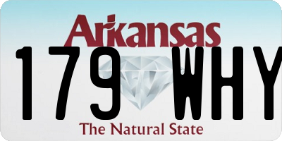 AR license plate 179WHY