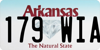 AR license plate 179WIA
