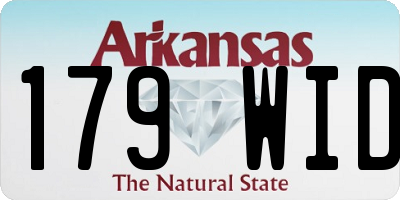 AR license plate 179WID