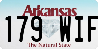 AR license plate 179WIF
