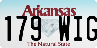 AR license plate 179WIG