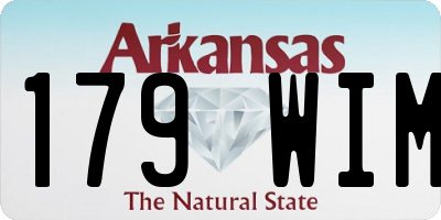 AR license plate 179WIM