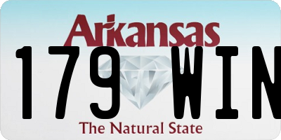 AR license plate 179WIN