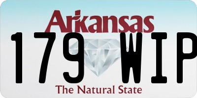 AR license plate 179WIP