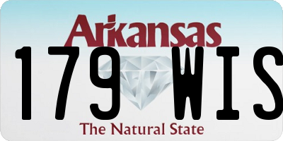 AR license plate 179WIS