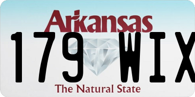 AR license plate 179WIX