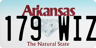 AR license plate 179WIZ