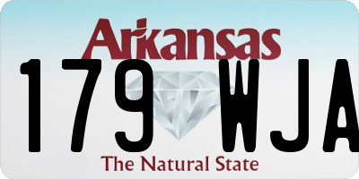 AR license plate 179WJA