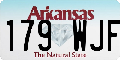 AR license plate 179WJF