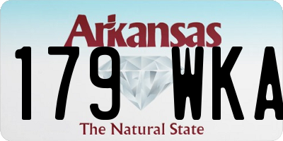AR license plate 179WKA