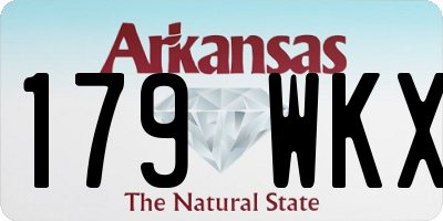 AR license plate 179WKX