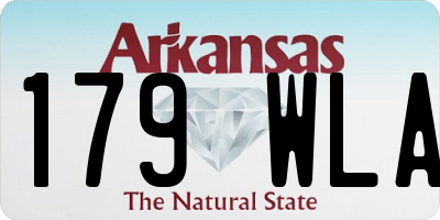 AR license plate 179WLA