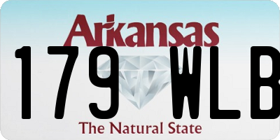 AR license plate 179WLB