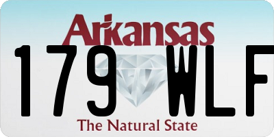 AR license plate 179WLF