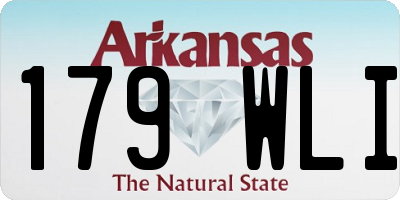AR license plate 179WLI