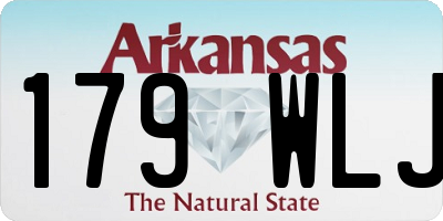 AR license plate 179WLJ