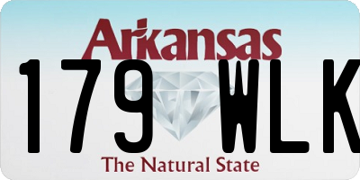 AR license plate 179WLK
