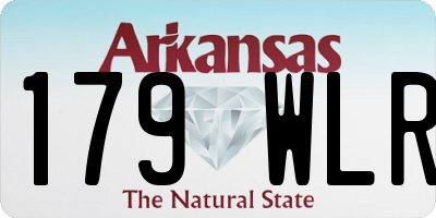 AR license plate 179WLR
