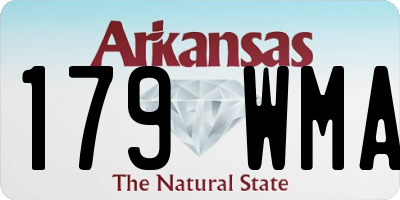 AR license plate 179WMA