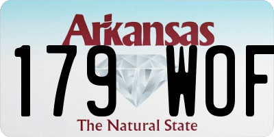 AR license plate 179WOF