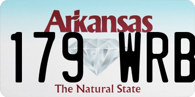 AR license plate 179WRB
