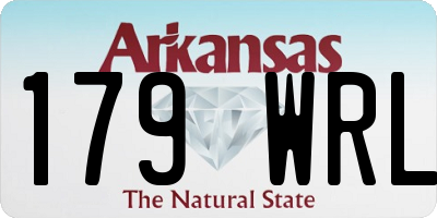 AR license plate 179WRL