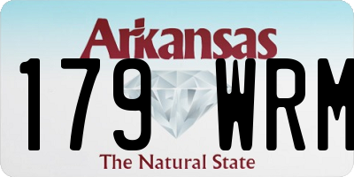 AR license plate 179WRM