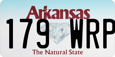 AR license plate 179WRP
