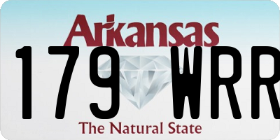 AR license plate 179WRR