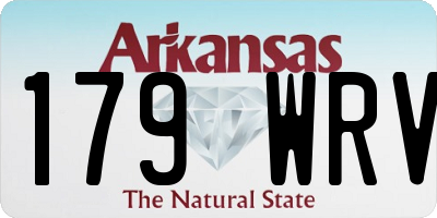 AR license plate 179WRV