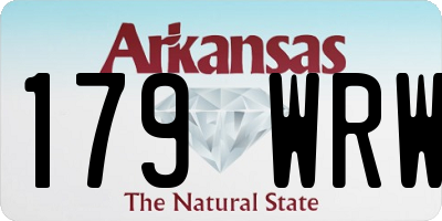 AR license plate 179WRW