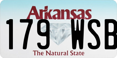 AR license plate 179WSB