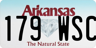 AR license plate 179WSC