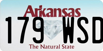 AR license plate 179WSD