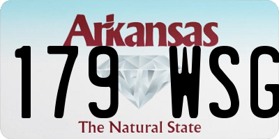 AR license plate 179WSG