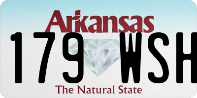 AR license plate 179WSH