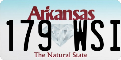 AR license plate 179WSI