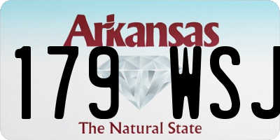 AR license plate 179WSJ