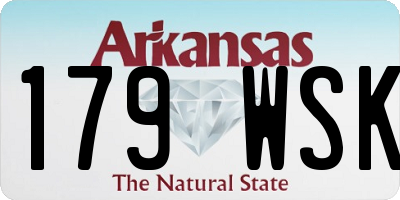 AR license plate 179WSK