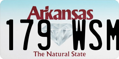 AR license plate 179WSM