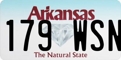 AR license plate 179WSN