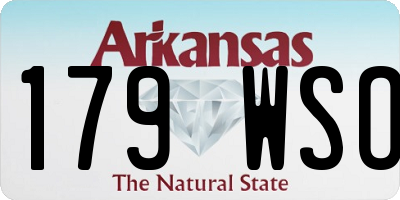 AR license plate 179WSO