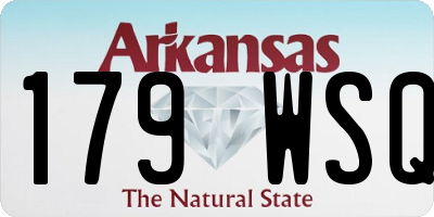 AR license plate 179WSQ